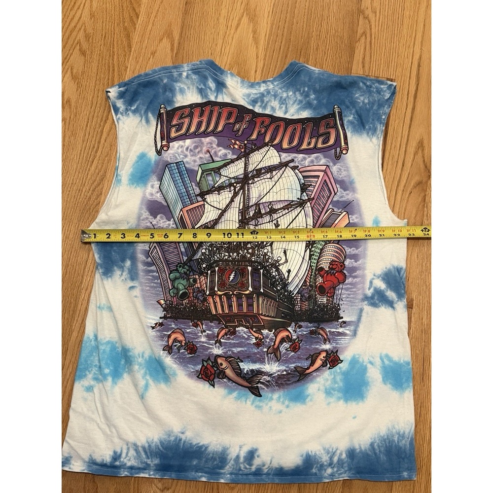 Vintage Grateful Dead Ship Of Fools Shirt Delta Pro Tag Cutoff Size XL 2001 - Picture 5 of 6